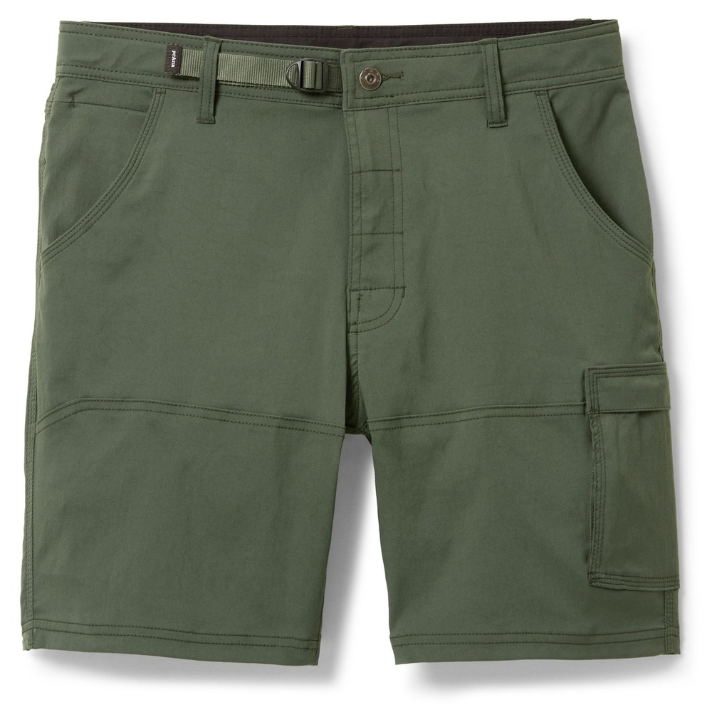 Prana Zion Mens Olive Green Stretch Hiking Cargo Shorts Size 32